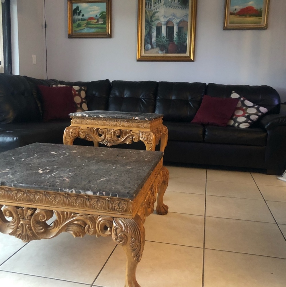 Coffee table and side table set
